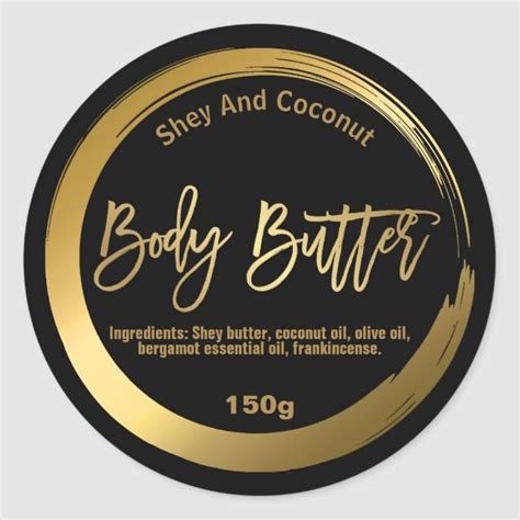 Create your own Sticker | Zazzle.com | Body butter labels, Body butter ...