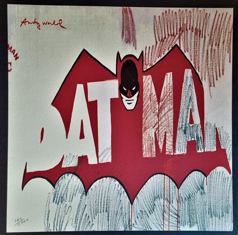 Bid Now: ANDY WARHOL,BATMAN LITHOGRAPH - Invalid date CET