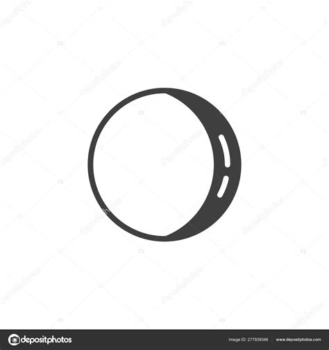 Waning crescent vector icon Stock Vector Image by ©avicons #277939346