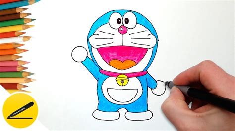 How To Draw Cartoon Character Doraemon | ana kids | - YouTube