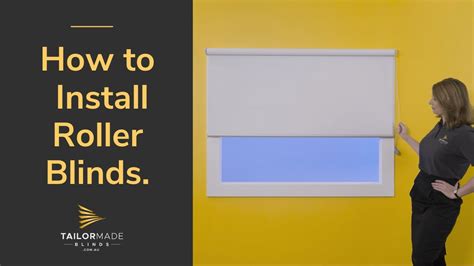 How to install roller blinds. - YouTube