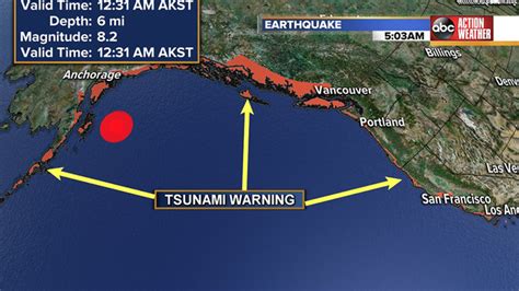 Tsunami Warning Map