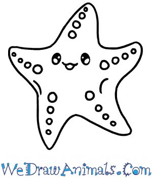 Drawing Star Fish Cartoon Starfish - Gezegen lersavasi