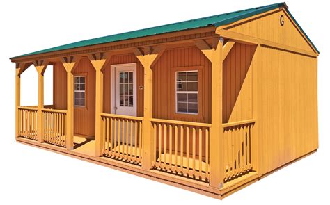 The Side Porch Cabin in our West Division | Portable buildings, Side porch, House