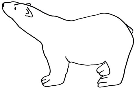 Polar Bear Outline Printable at sasambassadorblog Blog