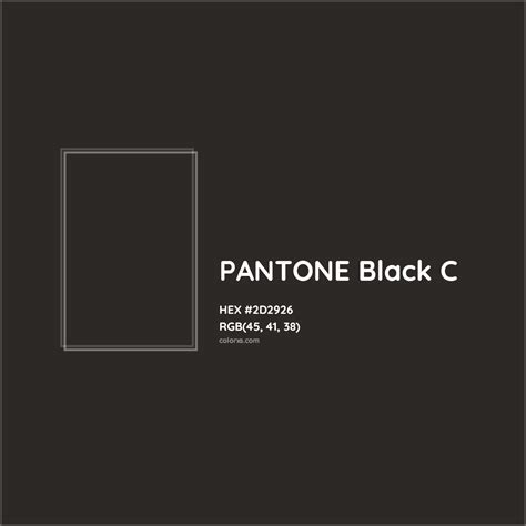 About PANTONE Black C Color - Color codes, similar colors and paints ...