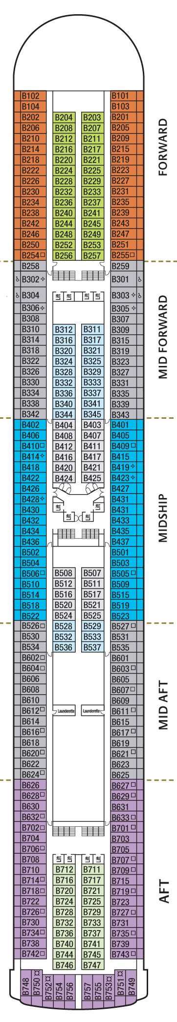 Deck Plans - P&O Azura - Planet Cruise