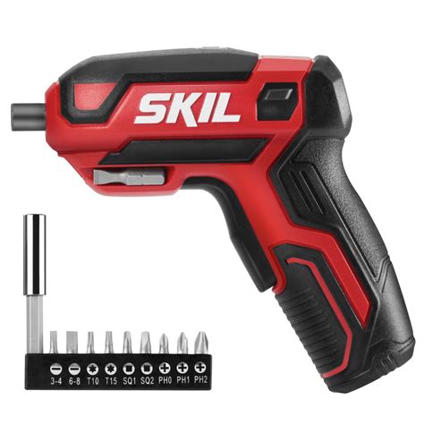 SKIL 4V Rechargeable Screwdriver with Pistol Grip with Magnetic Bit ...