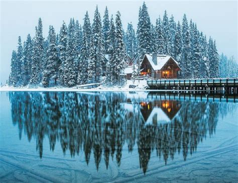 Emerald Lake Is Absolute Magic During The Winter Months | Emerald lake, Yoho national park ...