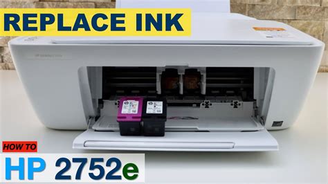 HP DeskJet 2752e Ink Cartridge Replacement, HP 67 Black & Colour Ink. - YouTube