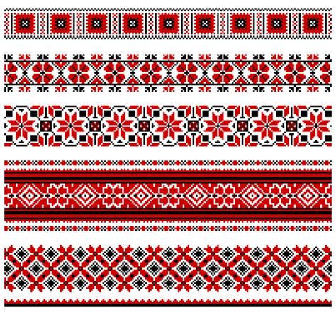 Ukrainian embroidery ornaments — Stock Vector © day908 #4807645