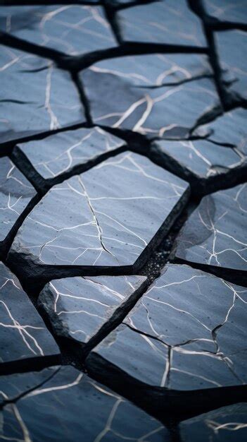 Premium AI Image | a close up of a cracked surface with cracks in it