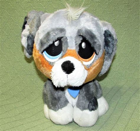 Rescue Pets Australian Shepherd Interactive Plush Stuffed Puppy Dog 10" Grey Toy #RescuePets ...