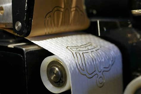 The $246 toilet paper embossed with 24 Carat Gold could be mistaken for artwork