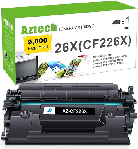 26X CF226X Black High-Yield Toner Cartridge Compatible for HP 26A ...