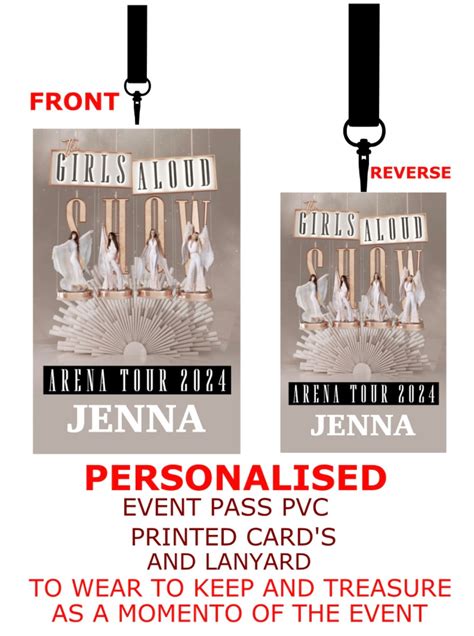 Girls Aloud Reunion Tour 2024 Merch PVC Card Lanyard Personalised - Etsy