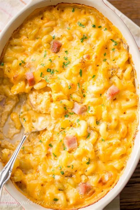 Ham Macaroni & Cheese - Saving Room for Dessert