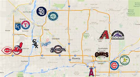 Baseball Spring Training Arizona 2024 Map - Jayne Loralyn