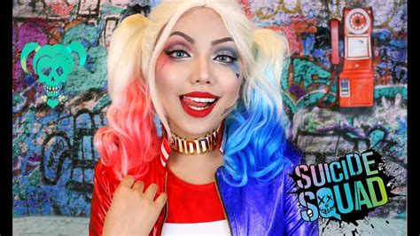 'HARLEY QUINN' Suicide Squad Makeup Tutorial !!! - YouTube