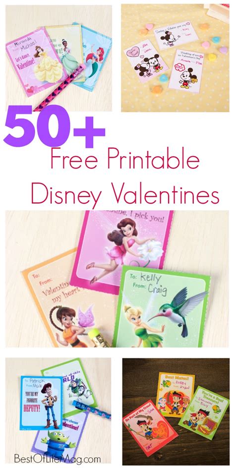 Valentines Day Disney Printables: 50+ Cards for Kids - Best of Life Mag