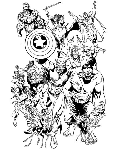 Get This Avengers Coloring Pages Marvel Superheroes Printable 07603