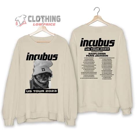 Incubus Band 2023 Concert Merch, Incubus Band Us Summer Tour 2023 Shirt ...