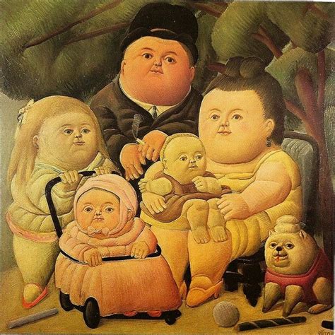 "La Familia Pinzón", by Fernando Botero | Fernando botero, Naive art ...