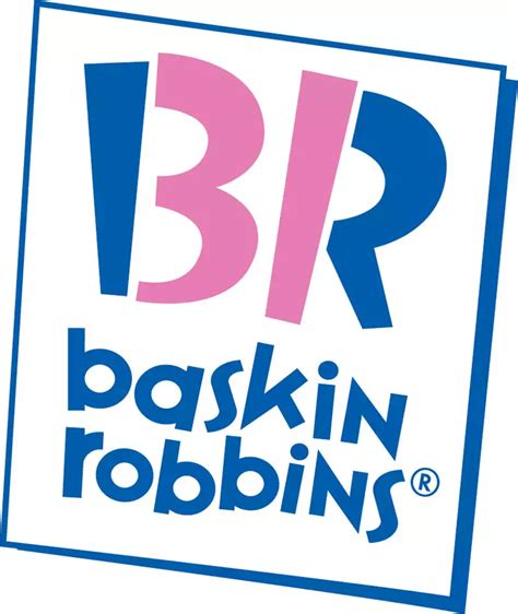 Baskin Robbins — This logo, introduced in 2005, cleverly uses the ...