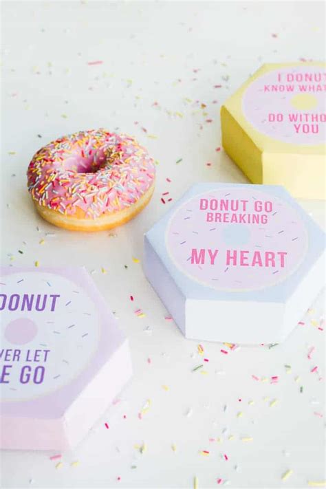 FREE PRINTABLE FUN PUN DONUT BOXES FOR YOUR VALENTINE! | Bespoke-Bride ...