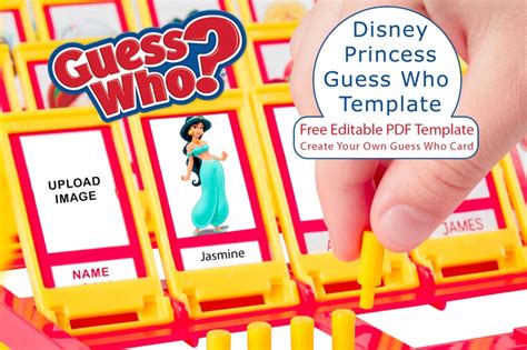 Disney Princess Guess Who Board Game Template Guess Who | Etsy