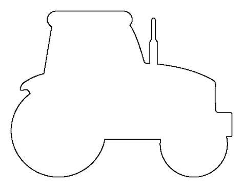 Tractor pattern. Use the printable outline for crafts, creating ...