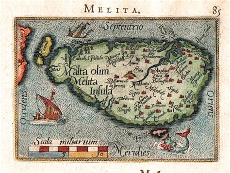 Antique Map | Malta map, Map, Miniature map