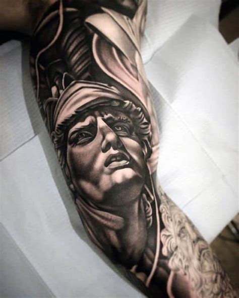 60 Roman Statue Tattoo Designs For Men - Stone Ink Ideas