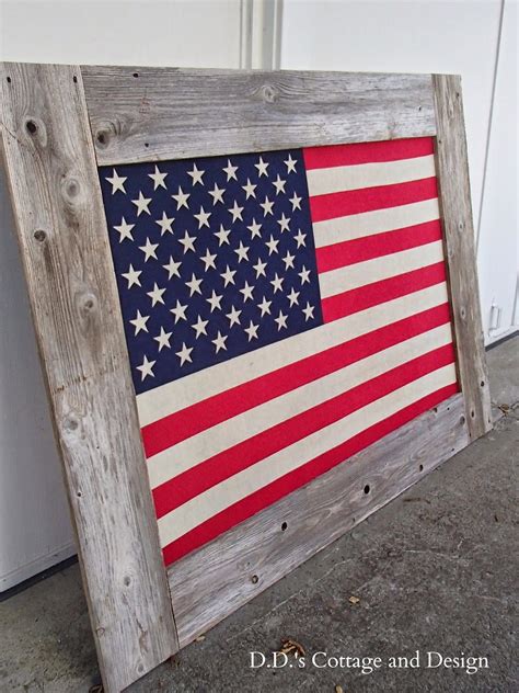 D.D.'s Cottage and Design: American Flag with a Rustic Frame