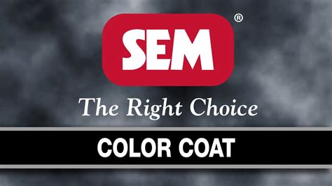 SEM Products, Inc. - COLOR COAT - YouTube