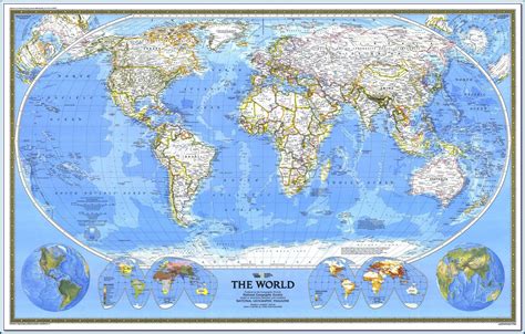 National Geographic Political Map Of The World - Map : Resume Examples ...