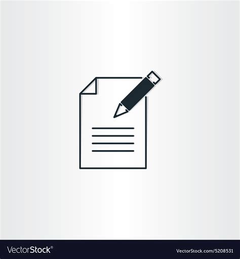 Writing icon paper notebook and pen symbol Vector Image