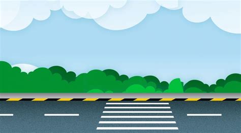 Flat Wind Cartoon Civilization Travels To Obey The Traffic Background ...