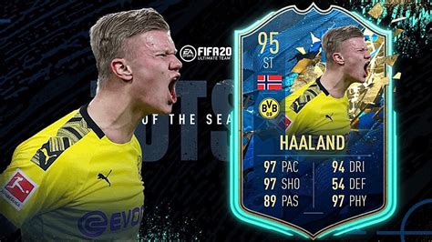 FIFA 20: ERLING HAALAND 95 TOTSSF PLAYER REVIEW I FIFA 20 ULTIMATE TEAM - YouTube