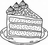 Slice Cake Isolated Coloring Page For Kids 22476898 Vector Art At Vecteezy sketch template