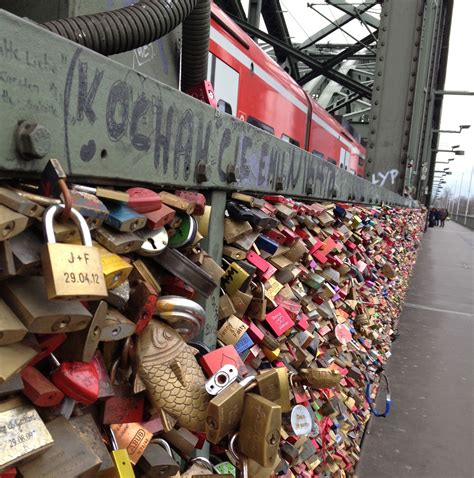 Love lock bridge, Cologne, Germany | Love lock bridge, Love lock, Love bridge