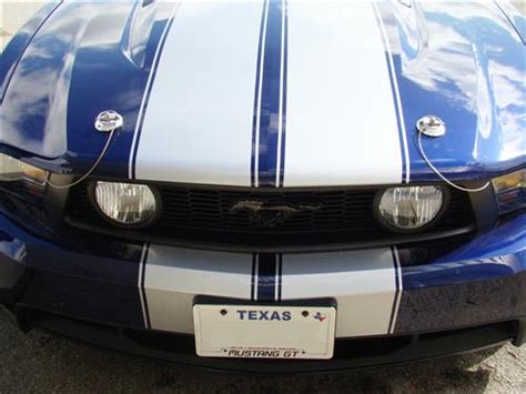 2005-2014 Mustang Billet Stylish Hood pin Kit with wire lanyards