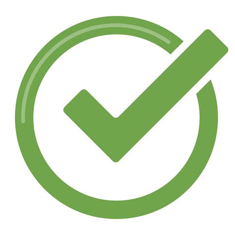 Green tick checkbox illustration isolated. 10829962 PNG