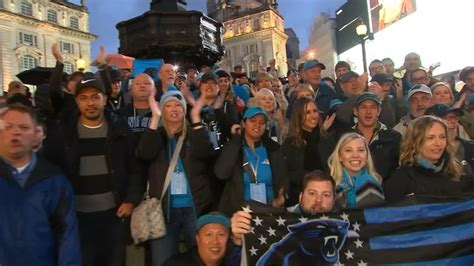 Panthers fans swarm the streets of London to share their excitement for ...