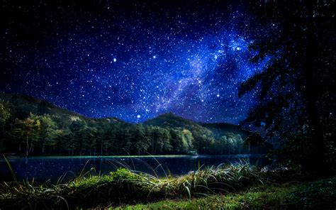 landscape, Stars Wallpapers HD / Desktop and Mobile Backgrounds