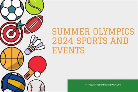 Summer Olympics 2024 Sports List - Jany Joanne