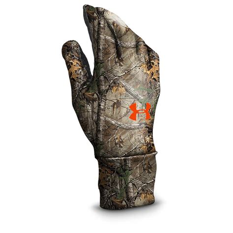 Under Armour ColdGear Camo Liner Gloves - 102581, Gloves & Mittens at Sportsman's Guide