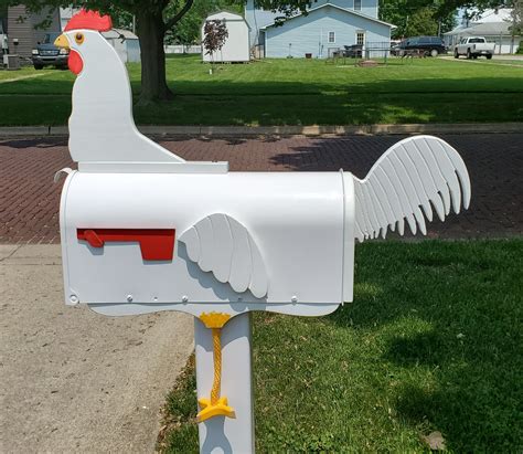 Chicken Mailbox Farm Animal Mailbox Rural Mailbox - Etsy