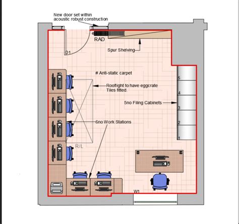 Server Room Layout Diagram