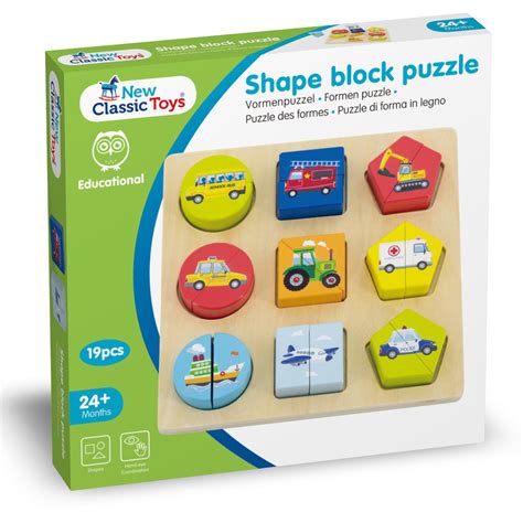 Shape Block Puzzle - Vehicles - Toy Dubai (Toys MENA LLC)